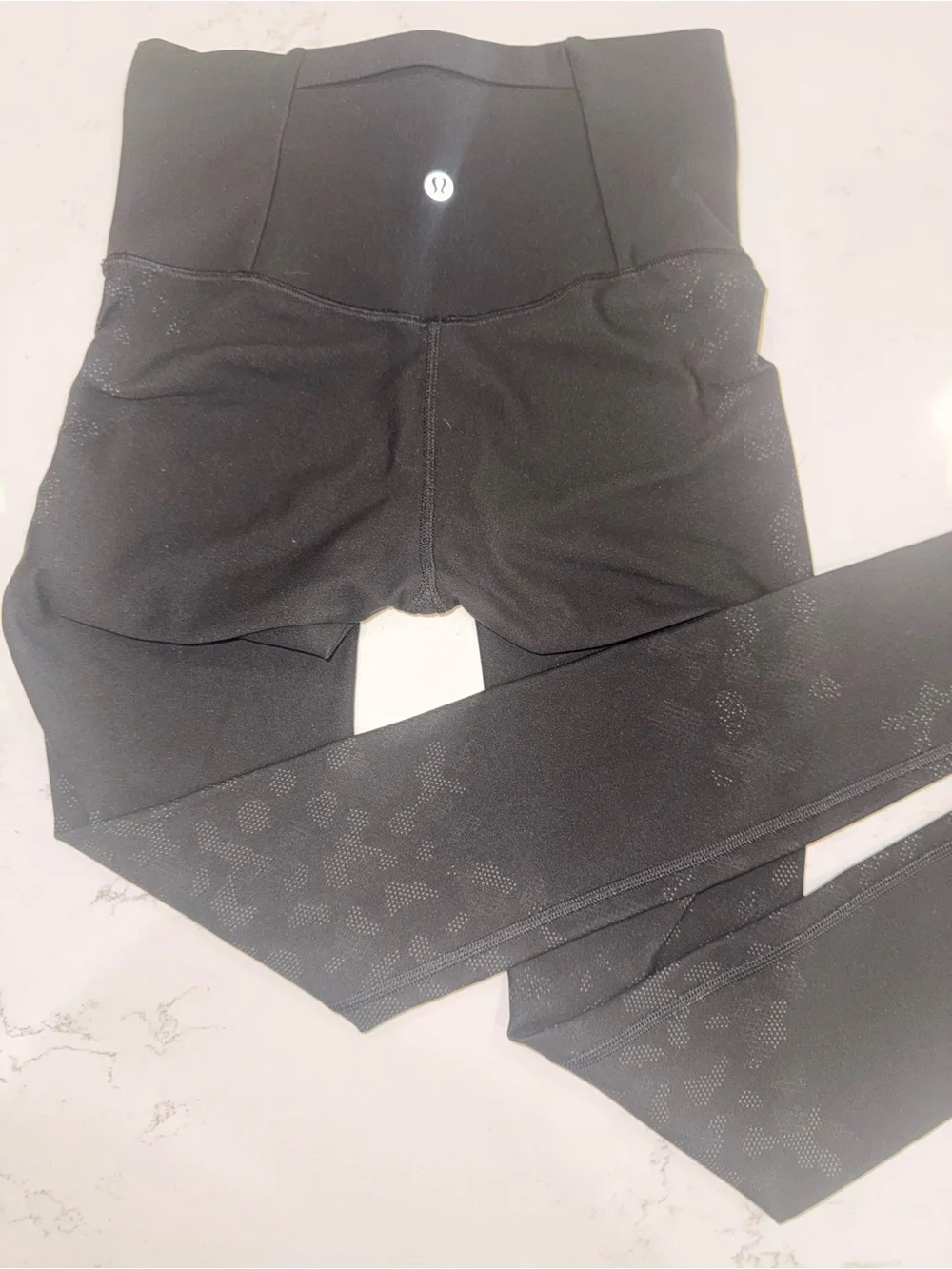 lululemon athletica High-Rise Black/Graphite Grey Camo Leggings.